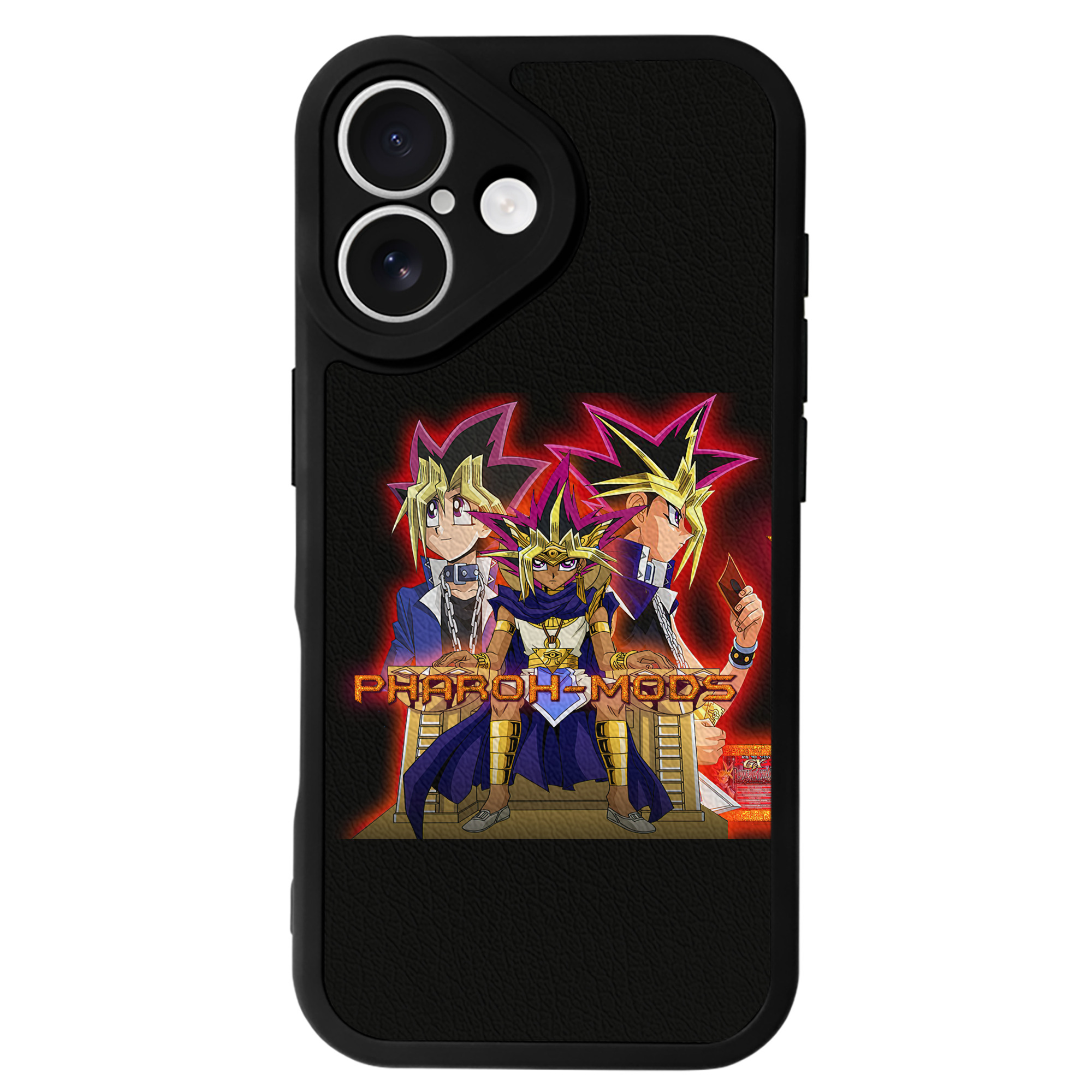 遊☆戯☆王 Yu-Gi-Oh! 【iPhone 16シリーズ対応】シリコンスマホケース（レザー調） 材質：シリコン